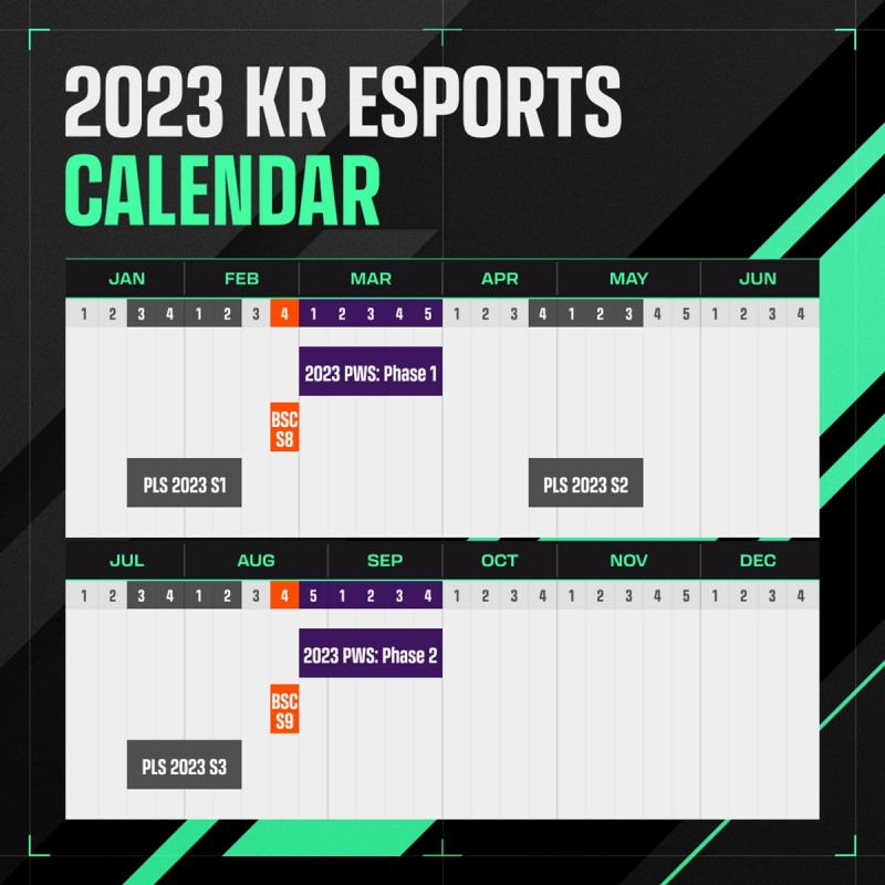 크래프톤, 한국 배그 이스포츠 2023시즌 일정 공개