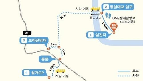 'DMZ 평화의 길' 파주 구간 [연합뉴스]