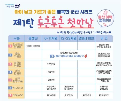 인구정책 포스터 (사진제공 = 군산시)