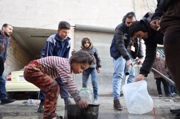 초록우산어린이재단이 국제어린이재단연맹(ChildFund Alliance) 및 회원단체(WeWorld)와 함께 시리아 현지에서 긴급지원을 실시하고 있다. / 사진 제공 : 초록우산어린이재단