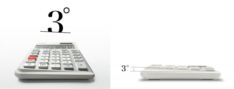 카시오계산기, 3도 경사로 편리함 극대화 'JE-12E/DE-12E' 출시