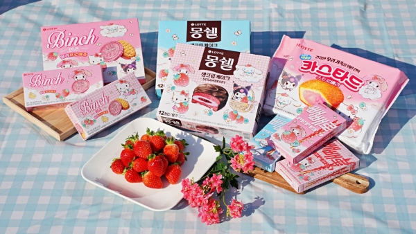 봄 시즌 한정판 신제품 4종 / 제공:롯데제과