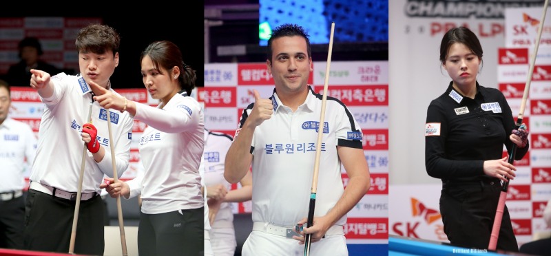 '어쨋든 종결자' 스롱, 2승. 사파타 8연타, 서한솔 6연타, 혼복 8연타 더해 블루원 2승 1패-PBA팀리그파이널