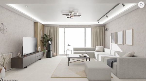 LG 오브제 컬렉션 제품으로 만든 아키스케치 3D인테리어