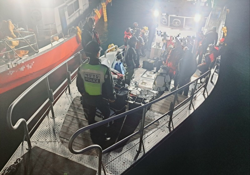 낚시어선 특별단속 실시 (사진제공 = 목포해양경찰)