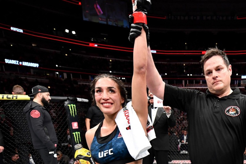 돌아 온 옥타곤에서 10연승을 거둔 스아레즈(사진=UFC)