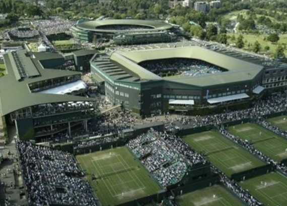 윔블던 대회가 열리는 올 잉글랜드 테니스 클럽 전경. [위키피디아]