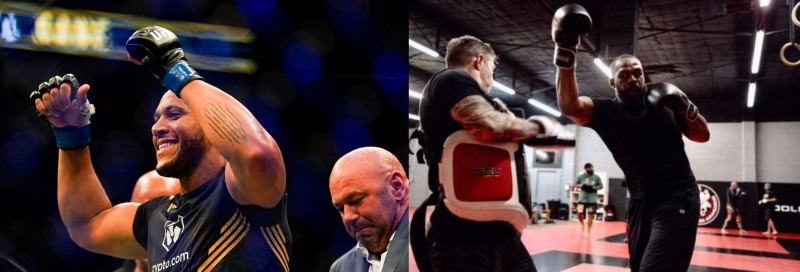 5일 헤비급 타이틀전을 치를 가네(왼쪽)와 존스(사진=UFC. 인스타그램)