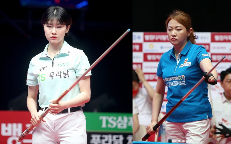 16강행 데스매치를 벌이게 된 이미래(왼쪽), 김민아(사진=PBA)