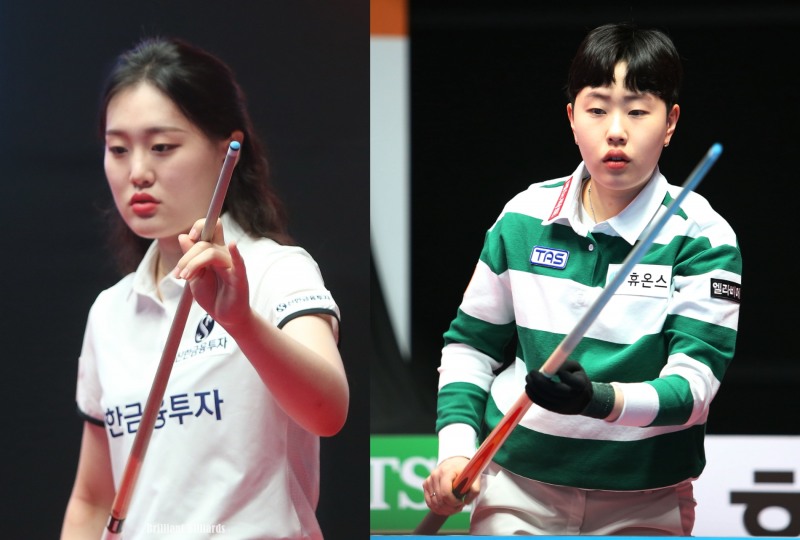 3전승 조 1위로 16강에 오른 김보미(왼쪽)와 김세연(사진=PBA)