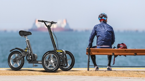 코리아모빌리티가 개발한 역삼륜 전동킥바이크(사진제공=코리아모빌리티)