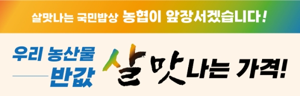 농협경제지주는 오는 10일부터 15일까지 전국 하나로마트와 농축협 협약마트에서 '살 맛나는 가격!' 특별할인행사를 열고 양파, 깐마늘, 청양고추 등 수급불안 농산물 8종을 정상가 대비 50% 할인 가격에 판매한다. / 제공:농협