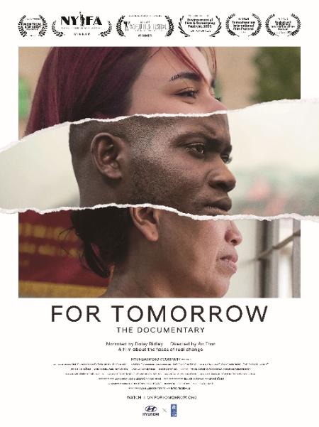 현대자동차는 UNDP(UN Development Programme, 유엔개발계획)와 함께 진행 중인 〈포 투모로우(for tomorrow)〉 프로젝트가 세계 최대 규모 종합 예술 축제 '사우스 바이 사우스웨스트(South by Southwest, 이하 SXSW)'에서 진행하는 'SXSW 2023 이노베이션 어워즈' 미디어 부문 파이널 리스트로 선정되었다고 12일(일) 밝혔다.사진은 다큐멘터리 영화 'for Tomorrow'의 포스터 모습. / 사진 = 현대차그룹 제공