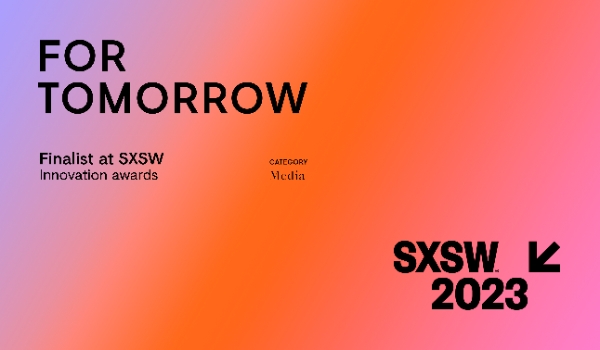 현대-UNDP 합작 'for Tomorrow' 프로젝트 SXSW 2023 이노베이션 어워즈 파이널리스트 선정 키비주얼.