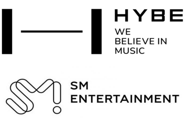 사진=하이브 로고, SM엔터테이먼트 로고