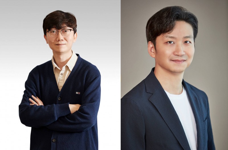 왼쪽부터 이주환 대표이사, 송재준 GCIO.