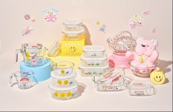 코렐 식기 브랜드 파이렉스, 노티드 콜라보 신제품 출시