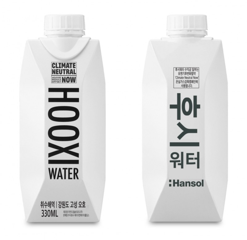 종이팩생수 후시워터, 해양심층수 담아 재출시