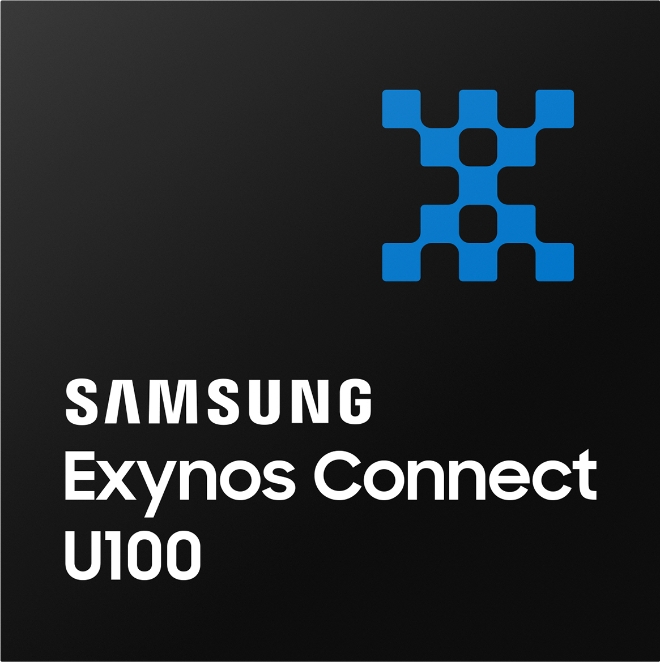 삼성전자가 21일 공개한 UWB(Ultra-Wideband, 초광대역) 기반 근거리 무선통신 반도체 '엑시노스 커넥트(Exynos Connect) U100' 제품 이미지 (사진 = 삼성전자 제공)