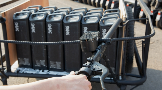 폐킥보드, 보물이 되다...공유모빌리티 스윙(SWING), 폐킥보드 활용한 전동 손수레 선봬