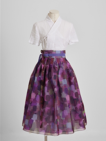 퓨전한복 브랜드 널블홍, 물모시 생활한복 치마 신규 출시