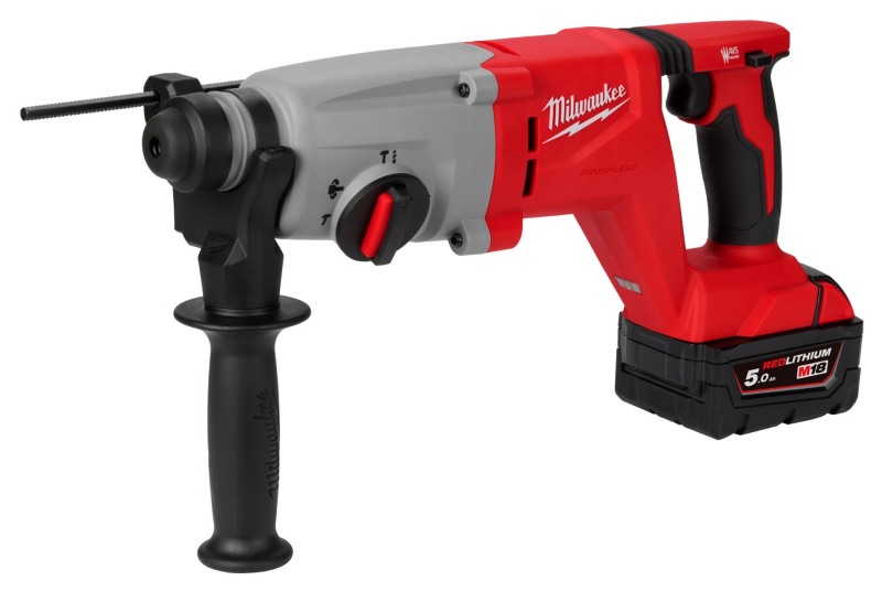 밀워키, M18 브러쉬리스 일자형 로터리 함마드릴 26mm 출시