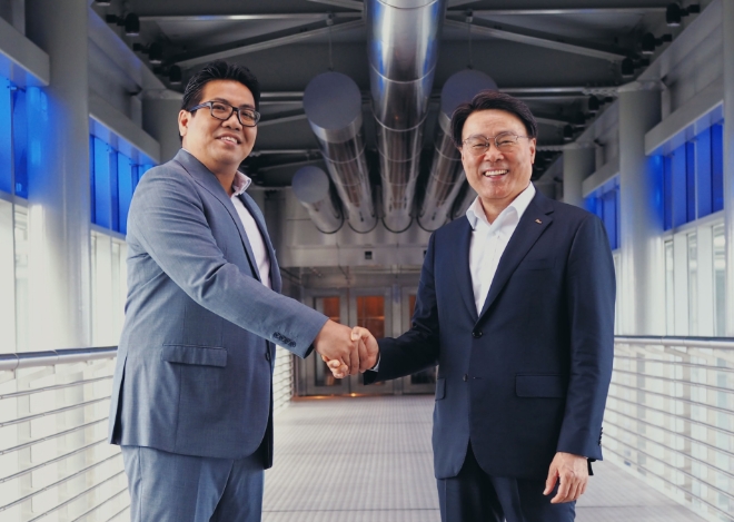 페트로나스 CEO 만난 최정우 포스코 회장 / 연합뉴스