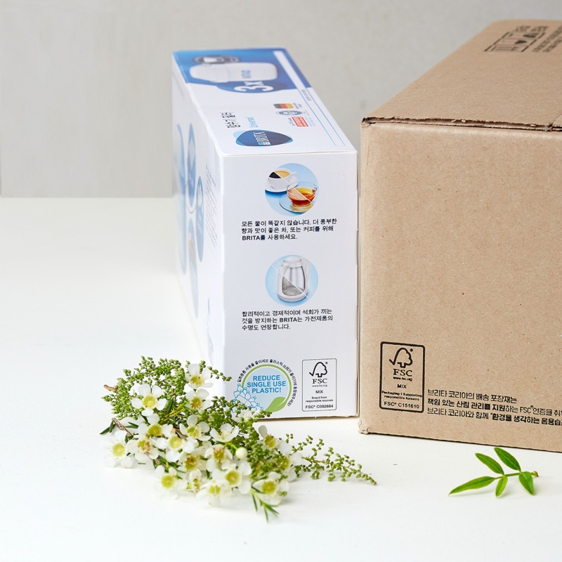 사진=브리타 제품 패키징과 택배 상자 / 브리타코리아 제공