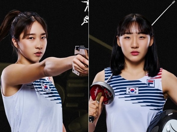 쟁쟁한 선배들을 제치고 태극마크를 단 장하은(왼쪽)과 성승민