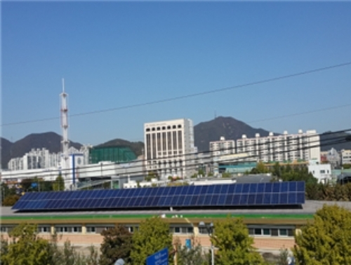 부평정수장 태양광 발전시설 / 제공:인천시