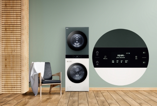 LG전자가 사용은 더욱 편리해지고 디자인은 한결 심플해진 일체형 세탁건조기 ‘트롬 워시타워’ 신제품을 4월 중 출시한다. / 제공:LG전