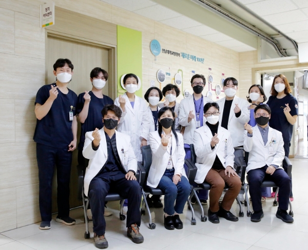 장기이식센터 단체사진 (사진제공 = 전남대병원)