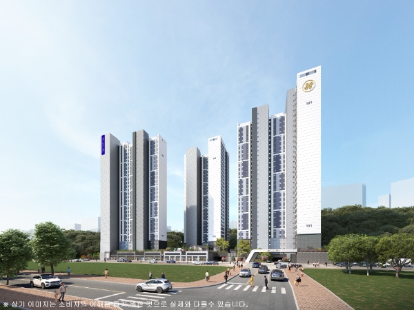 해링턴 플레이스 다산파크 주경 투시도