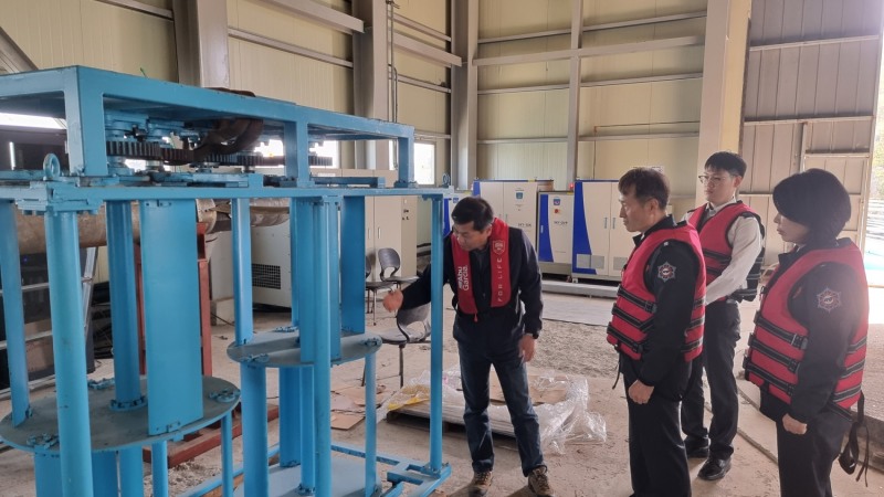 에너지저장장치(ESS)현장 실태점검 (사진제공 = 진도소방서)