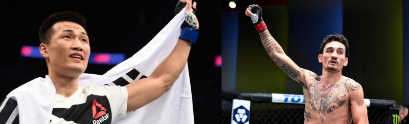 싸우게 될지도 모를 정찬성(왼쪽)과 할로웨이(사진=UFC)