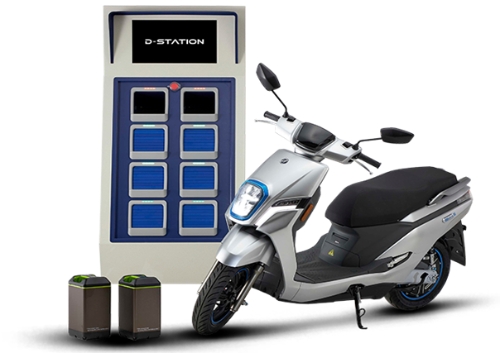 전기이륜차 배터리 공유 스테이션 / 제공:인천시