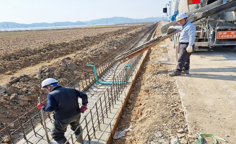 배수로 설치 공사 (사진제공 = 나주시)