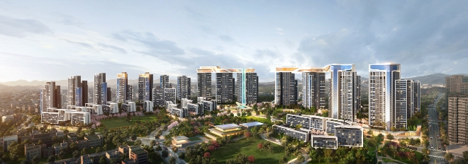 삼성물산건설부문과 현대건설 컨소시엄(삼성현대사업단)은 울산광역시 중구 B-04구역 재개발사업(울산중구B-04)의 시공사로 선정됐다고 1일 밝혔다. 사진은 울산중구B-04 조감도. (사진 = 삼성현대사업단 제공)
