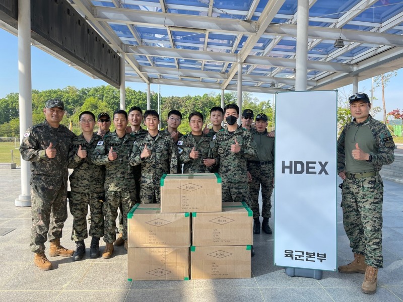 HDEX(에이치덱스), 대한민국 육군본부∙육군부대에 약 3천만원 상당의 제품 기부