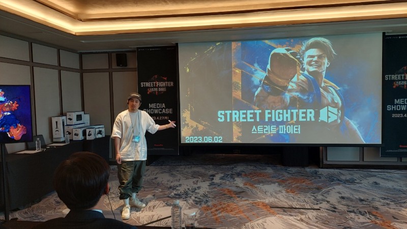 마츠모토 슈헤이 프로듀서가 '스트리트 파이터6'에 대해 소개하고 있다.