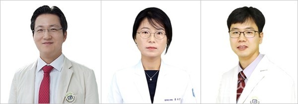 (왼쪽부터)가톨릭대학교서울성모병원류마티스내과곽승기교수,여의도성모병원류마티스내과문수진교수,성빈센트병원류마티스내과김기조교수