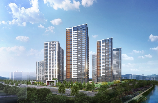 힐스테이트 자이 아산센텀 투시도. / 이미지=더피알 제공