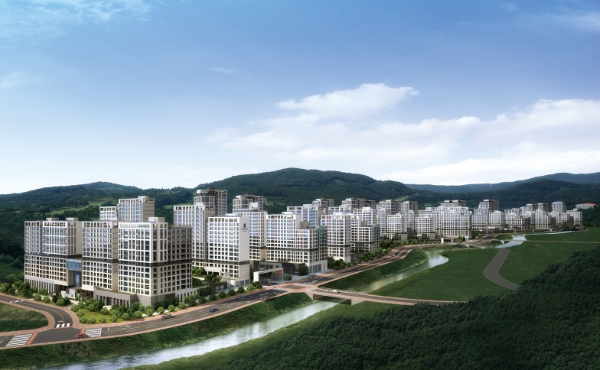 동탄 파크릭스 투시도 / 이미지 = 현대건설 제공