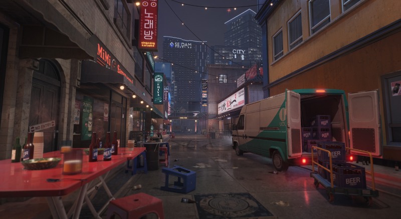 '베일드 엑스퍼트' 맵 코리아 타운.