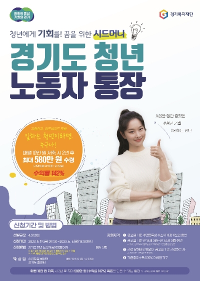 경기도 청년 노동자 통장 포스터 / 이미지 = 경기도 제공
