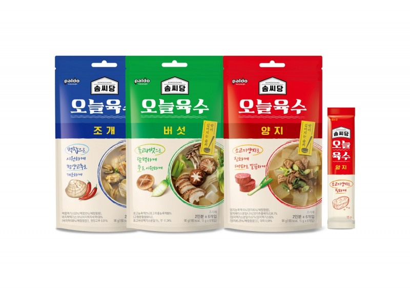 팔도, 오늘육수 신제품 3종 출시...액상스틱으로 더 편리하게