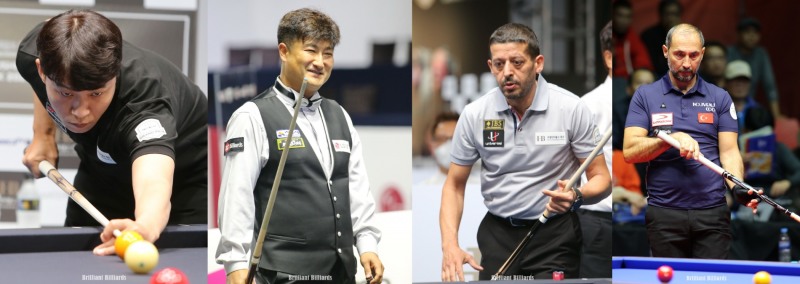 PBA의 새얼굴들. 왼쪽부터 최성원, 이충복, 초클루, 세미(사진=브릴리언트 빌리아드)