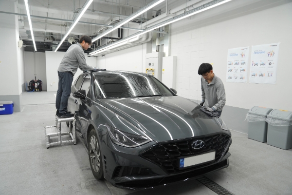 한국타이어 동그라미 세차장/ 연합뉴스