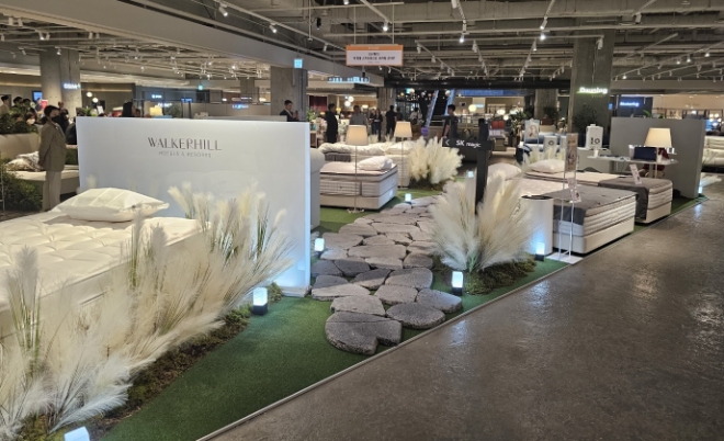 SK매직이 용산 아이파크몰에 ‘워커힐 매트리스 팝업스토어’를 오픈했다. / 사진=SK매직 제공