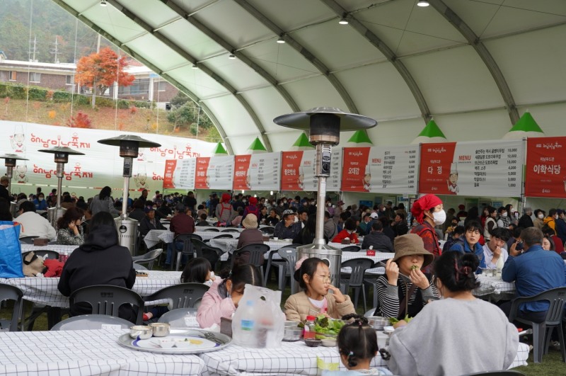 해남미남축제 미남푸드관 운영 (사진제공 = 해남군)